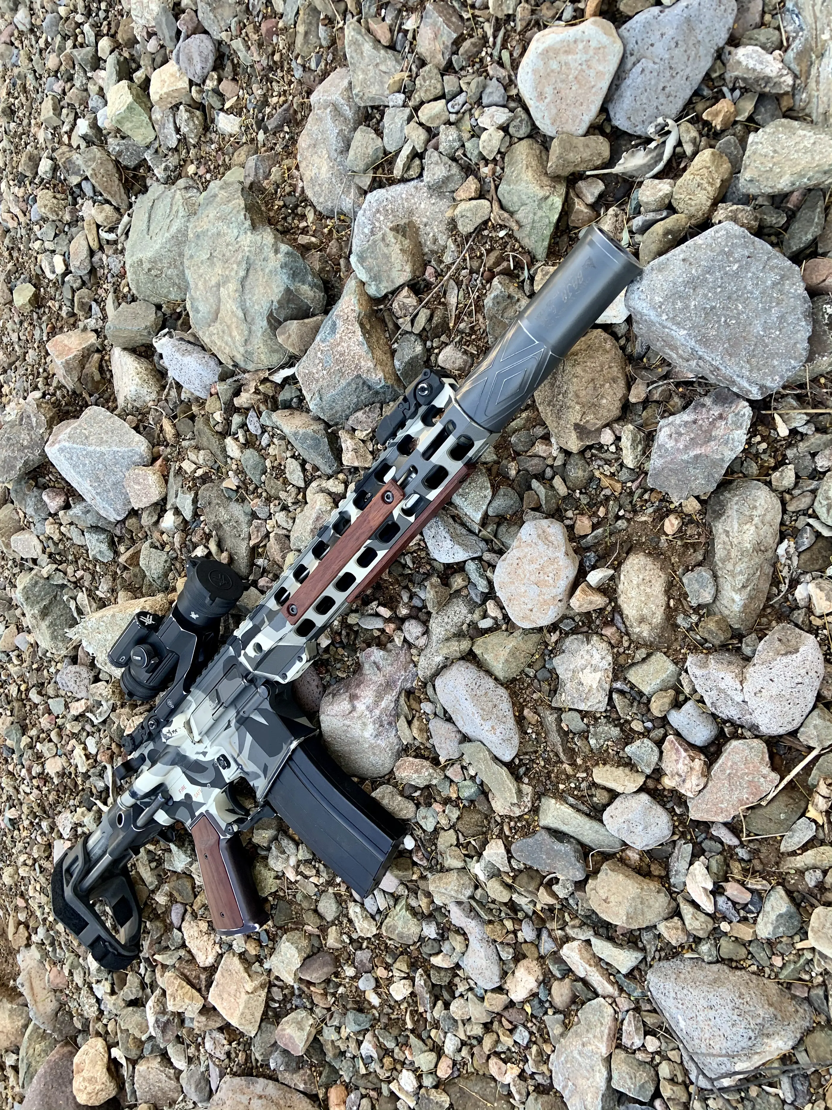 Carnimore custom work displaying precision craftsmanship and Duracoat finishing by Arizona firearms specialist